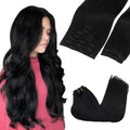 Clip-In Hair Extensions Real Human Hair, Remy Human Hair Extensions Clip ins for Women, Natural Human Hair, 22inch 150g 9Pcs,