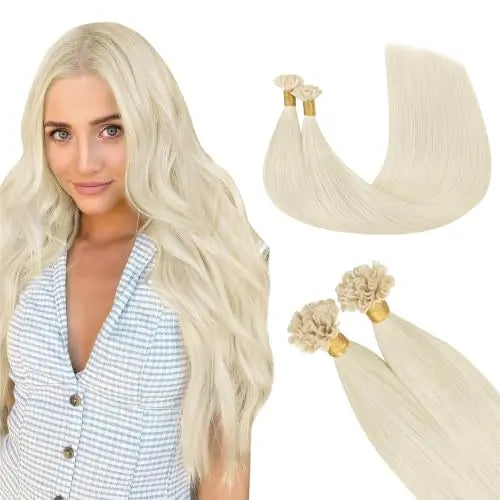 U Tip Hair Extensions, Hot Fusion Pre-Bonded Keratin 18inch 50g 50S