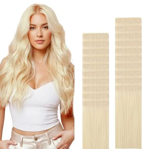 Tape-In Hair Extensions Human Hair, Genius Tape, 18inch 50g 20pcs