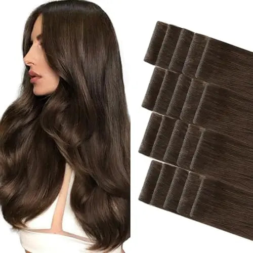 Invisi Edge Tape-In Hair Extensions Human Hair, Natural Look, 20Pcs