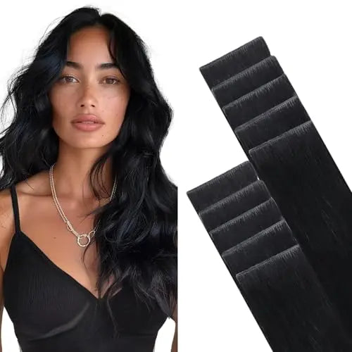 Invisi Edge Tape-In Hair Extensions Human Hair, Natural Look, 10Pcs