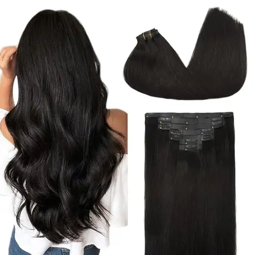 Seamless Clip-In Hair Extensions Real Human Hair Remy Extensions