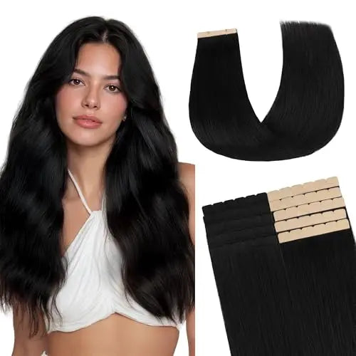 Tape-In Hair Extensions, 6cm Wide Tape, 18 Inch 40g 10PCS