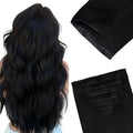 Invisi Edge Clip-In Hair Extensions Real Human Hair Invisible Blend