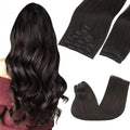 Clip-In Hair Extensions Real Human Hair, Remy Human Hair Extensions Clip ins for Women, Natural Human Hair, 14inch 150g 9Pcs,