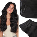 Genius Clip-In Hair Extensions Real Human Hair, Comfortable Soft PU