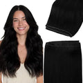 Genius Narrow Edge PU Weft Hair Extensions Human Hair Invisible