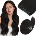 Micro Beaded Weft Hair Extensions Human Hair Easy Installation