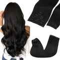 Clip-In Hair Extensions Real Human Hair, Remy Human Hair Extensions Clip ins for Women, Natural Human Hair, 20inch 150g 9Pcs,