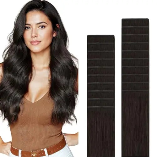 Tape-In Hair Extensions Human Hair, Genius Tape, 16inch 50g 20pcs