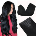 Clip-In Hair Extensions Real Human Hair, Remy Human Hair Extensions Clip ins for Women, Natural Human Hair, 24inch 160g 7 Pcs