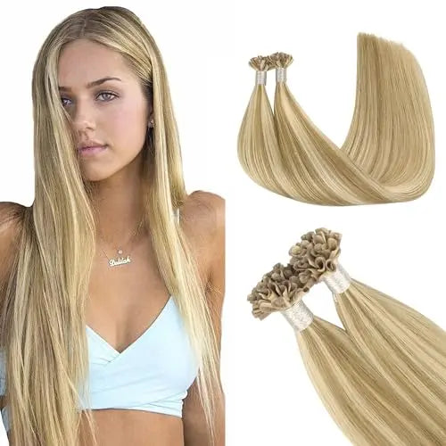 U Tip Hair Extensions, Hot Fusion Pre-Bonded Keratin 22inch 50g 50S