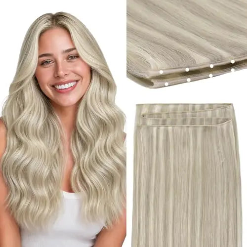 Butterfly Weft Hair Extensions Human Hair, Easy Install Breathable