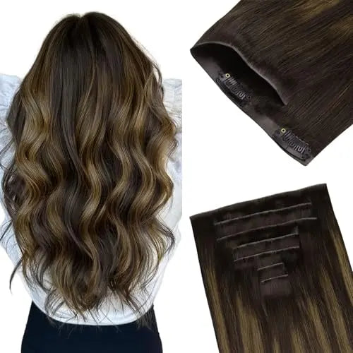 Invisi Edge Clip-In Hair Extensions Real Human Hair Invisible Blend