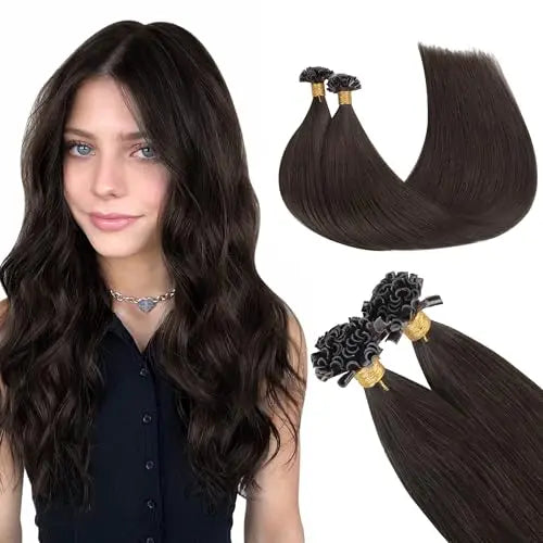 U Tip Hair Extensions, Hot Fusion Pre-Bonded Keratin 22inch 50g 50S