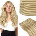 Genius Clip-In Hair Extensions Real Human Hair, Comfortable Soft PU