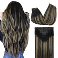 Seamless Clip-In Hair Extensions Real Human Hair Remy Extensions