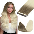 Tape-In Hair Extensions Human Hair 18" 100g 40pcs #9/60