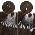 Invisible Microlink Bead Hair Extensions and Microlink Hair Extensions for Women Daily Wear, #4A Chocolate Brown 20In