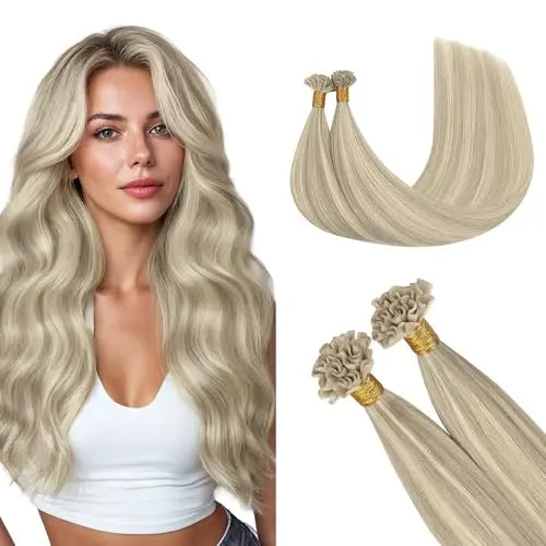 U Tip Hair Extensions, Hot Fusion Pre-Bonded Keratin 18inch 50g 50S