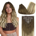 Seamless Clip-In Hair Extensions Real Human Hair Remy Extensions
