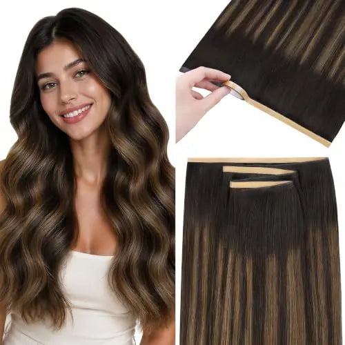 Tape-In Weft Hair Extensions, Invisible Genius Weft Home DIY