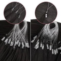 Invisible Microlink Bead Hair Extensions and Microlink Hair Extensions for Women Daily Wear, #1B Natural Black 18In
