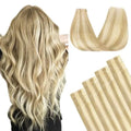 Invisi Edge Tape-In Hair Extensions Human Hair, Natural Look, 6Pcs