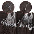 Invisible Microlink Bead Hair Extensions and Microlink Hair Extensions for Women Daily Wear, #2 Dark Brown 20In
