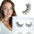 Mink Eyelashes False Lashes, Fake Eyelashes 10mm-17mm Lashes Natural Look Siberian Mink Fur Eye Lashes Hand Made 3D Mink Eyel