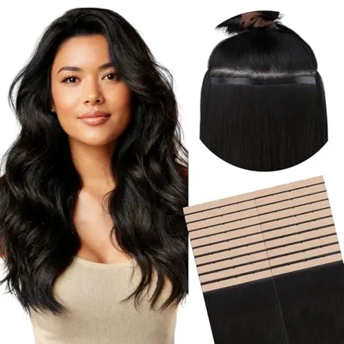 Tape-In Weft Hair Extensions, 8cm Wide Tape, 14inch 20pcs 100g
