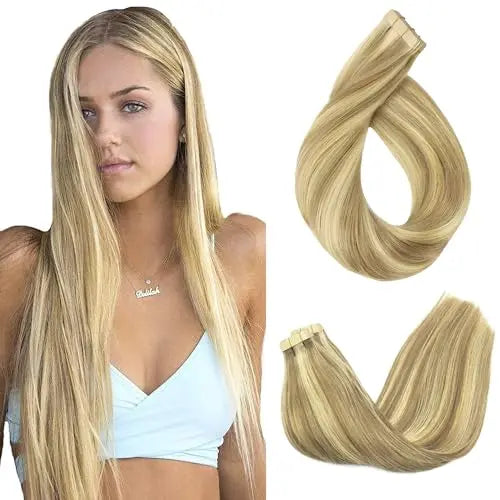 Tape-In Hair Extensions Human Hair 14" 50g 20pcs #16/22