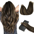 Tape-In Hair Extensions Human Hair 16" 50g 20pcs #2/6