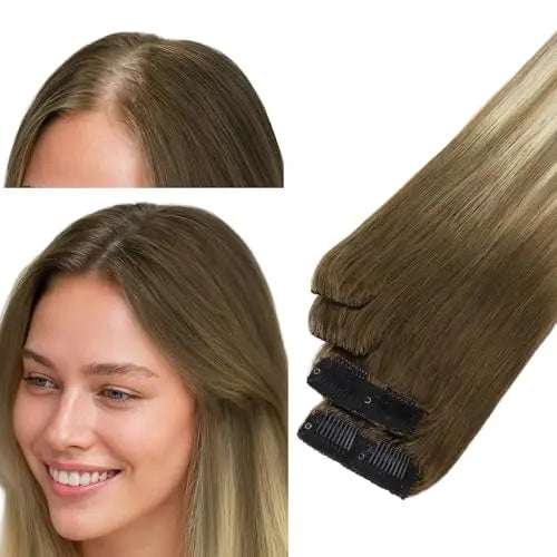 Scalp Hair Fill Ins Instant Volume Invisible Clip-In Hair Extension