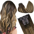 Seamless Clip-In Hair Extensions Real Human Hair Remy Extensions