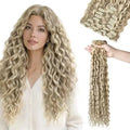 Curly Clip-In Hair Extensions Real Human Hair, 24 Inch 150g 9Pcs
