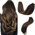 Tape-In Hair Extensions Human Hair 18" 50g 20pcs #2/6/2