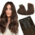 Seamless Clip-In Hair Extensions Real Human Hair Remy Extensions