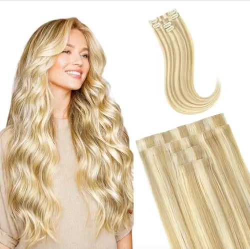 4Pcs Invisi Edge Clip-In Hair Extensions, Sideburn Volume Boost
