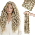 Curly Clip-In Hair Extensions Real Human Hair, 22 Inch 170g 7Pcs