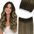 Feather Weft Hair Extensions with Pre-attached Beads, Comfortable