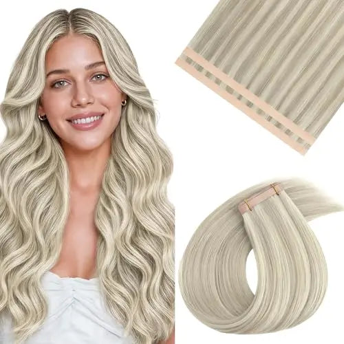 Tape-In Weft Hair Extensions, Invisible Genius Weft Home DIY 2pcs