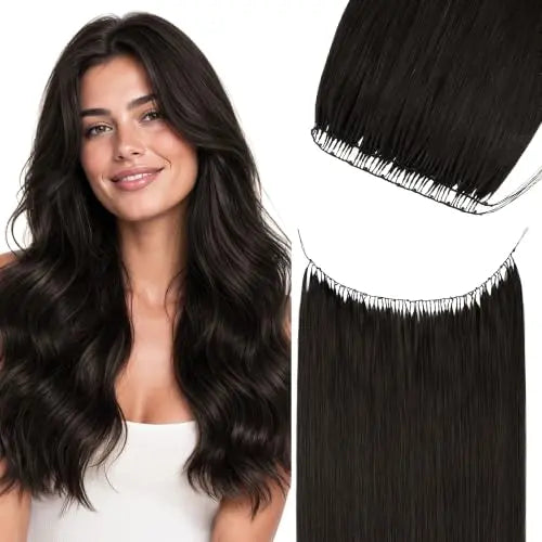 Feather Weft Hair Extensions with Pre-attached Beads, Comfortable