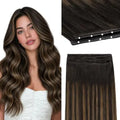 Butterfly Weft Hair Extensions Human Hair, Easy Install Breathable