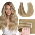 Tape-In Hair Extensions Human Hair 20" 50g 20pcs #4/18