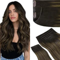 Genius Clip-In Hair Extensions Real Human Hair, Comfortable Soft PU