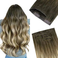 Invisi Edge Clip-In Hair Extensions Real Human Hair Invisible Blend