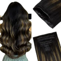 Invisi Edge Clip-In Hair Extensions Real Human Hair Invisible Blend