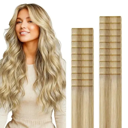 Tape-In Hair Extensions Human Hair, Genius Tape, 14inch 50g 20pcs