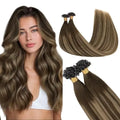U Tip Hair Extensions, Hot Fusion Pre-Bonded Keratin Tips